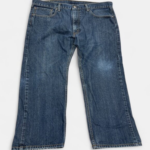 Levi's 505 Men's Blue Denim Jeans Size 38x29 Regular Fit Straight Leg Vintage - Picture 1 of 12